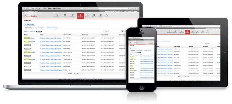 screenshot of Everbridge IT Alerting